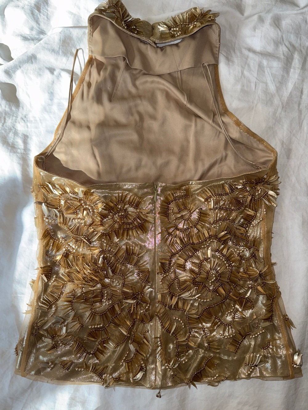 Ralph Lauren Annike Embellished Sleeveless Blouse - Picture 9 of 12